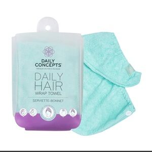 Daily Concepts Teal Blue Daily Hair Wrap Towel